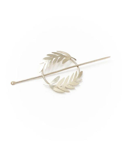 Kavya Hair Slide w/Stick | Silver Fern