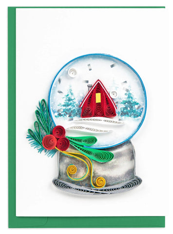 Quilling Card Gift Enclosure | Snow Globe