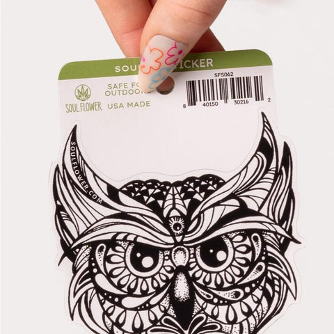 Vinyl Sticker | Owl Head