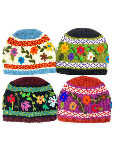 Wildflower Wool Beanie | 4 Colors