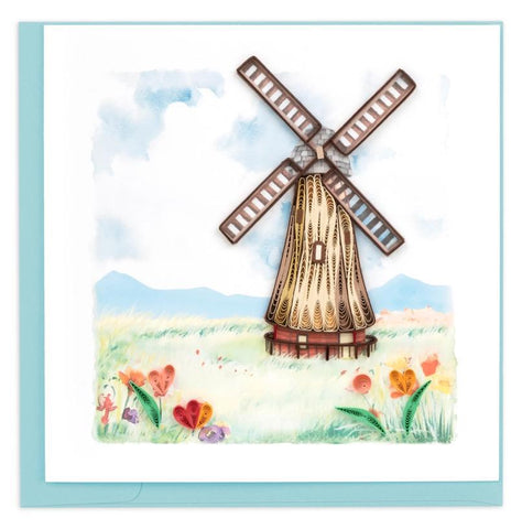 Dutch Windmill Quilling Card