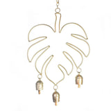 Metal Chime | Golden Monstera
