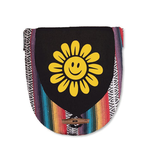 Canvas Hip Bag | Black | Happy Daisy