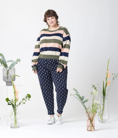 Palmer Sweater | Army Stripe | 5 Sizes