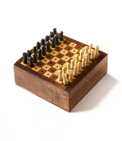 Wooden Game | Travel Chess Set