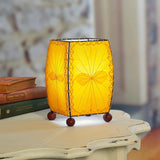 Mini Square Table Lamp | Orange