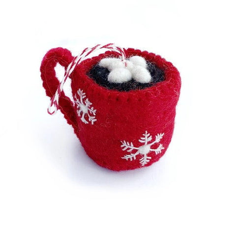 O4O | Wool Ornament | Hot Chocolate