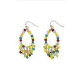 Kaleidoscope Clustered Teardrop Earrings