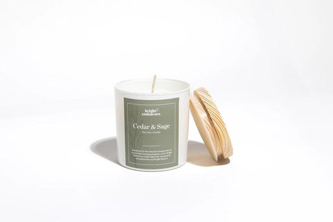 Bright Endeavors Glass Candle | Cedar & Sage
