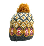 Peruvian Checker Beanie w/Pom | 4 Colors