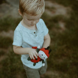 Knit Rattle | Friendly Ladybug