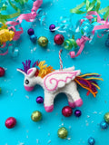O4O | Wool Ornament | Unicorn