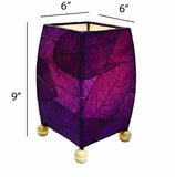 Mini Square Table Lamp | Purple