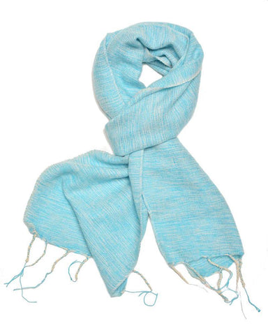 Brushed Woven Scarf | Sky