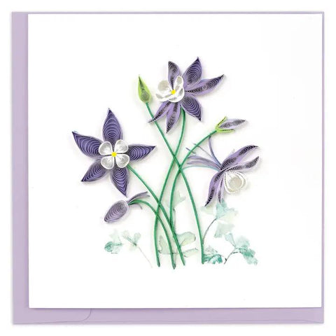 Columbine Quilling Card