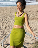 Rayon Pencil Mini Skirt | 10 colors