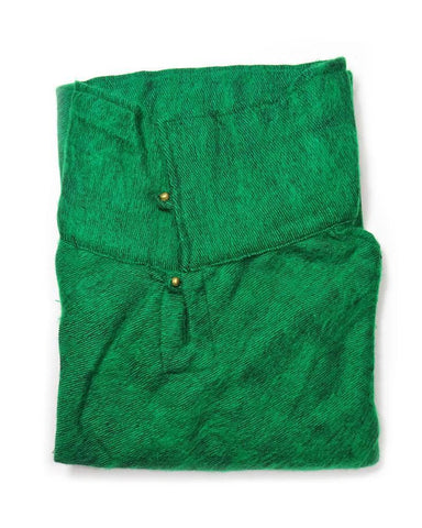 Brushed Woven Poncho | Emerald
