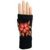 Peruvian Flower Fingerless Mittens | 5 Colors