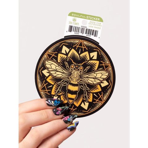 Vinyl Sticker | Bee Mandala