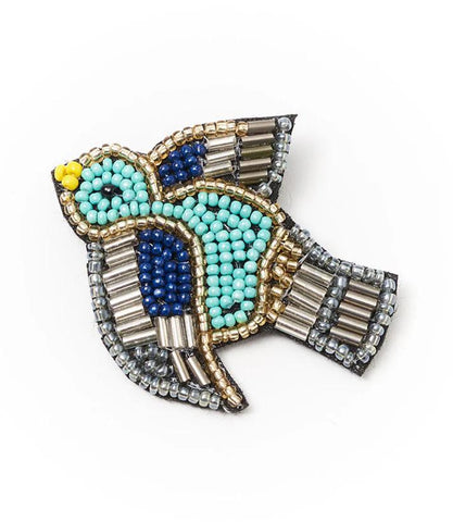 Beaded Brooch Pin | Bird
