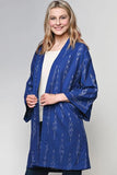 Ikat Handloom Kimono | Indigo