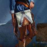 Fringed Wool Crossbody | Rebel