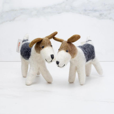 Felted Wool Little Dog