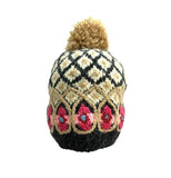 Peruvian Checker Beanie w/Pom | 4 Colors