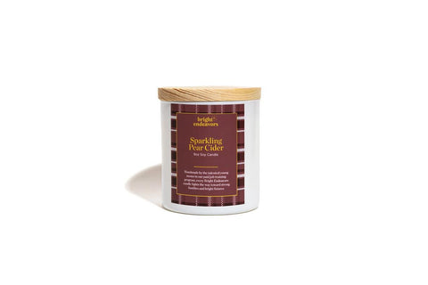 Bright Endeavors Glass Candle | Sparkling Pear Cider