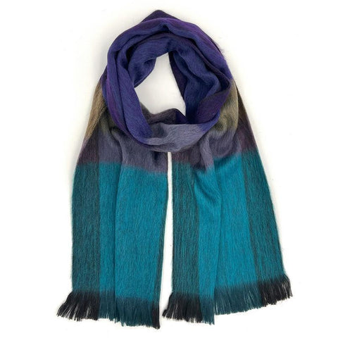 Alpaca Plaid Scarf | Nightfall