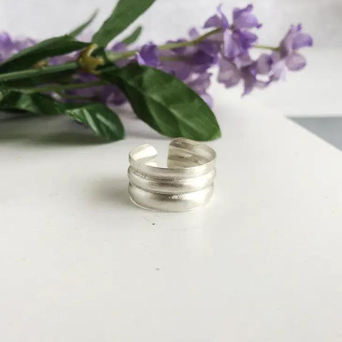 Triple Stack Ring | Silver