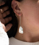 Iyla Geometric Silver Threader Earrings