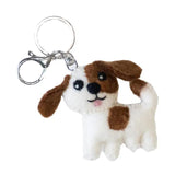 Felted Wool Keychain Charm | Dog