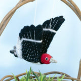 Woolie Bird Ornament | Red-Headed Woodpecker