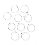 Dhera Silver Tone Stacking Ring | Semi-Precious Stone | Assorted