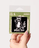 Magnet | Peace Out Raccoon