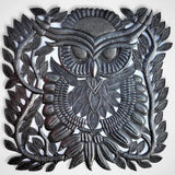 Haitian Metal Art | Owl with Vines