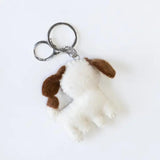 Felted Wool Keychain Charm | Dog