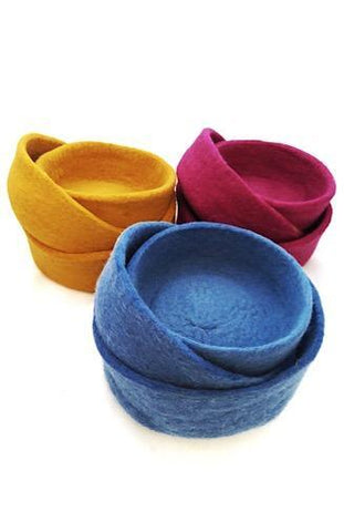 Felted Wool Nesting Bowls | 3 sizes (sold separately)