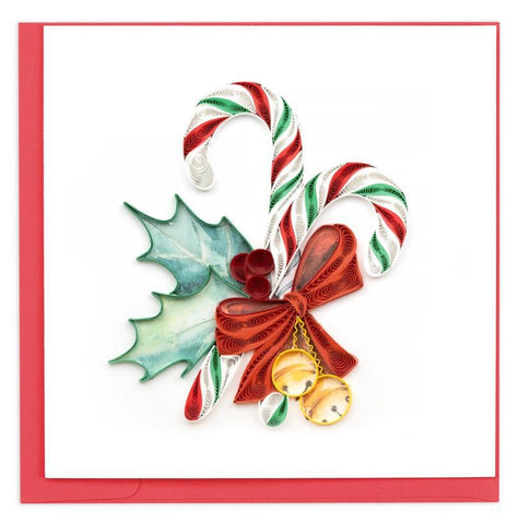New Candy Canes Quilling Card