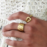Rippled Ring | Gold