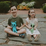 Knit Rattle | Friendly Alien | Green