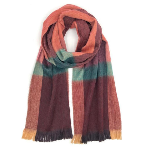 Alpaca Plaid Scarf | Sangria