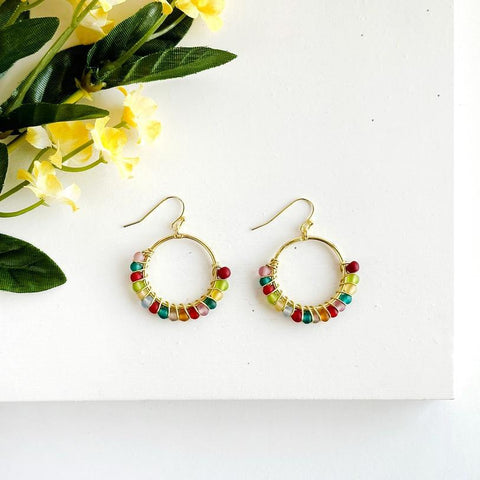 Kaleidoscope Hoop Earrings