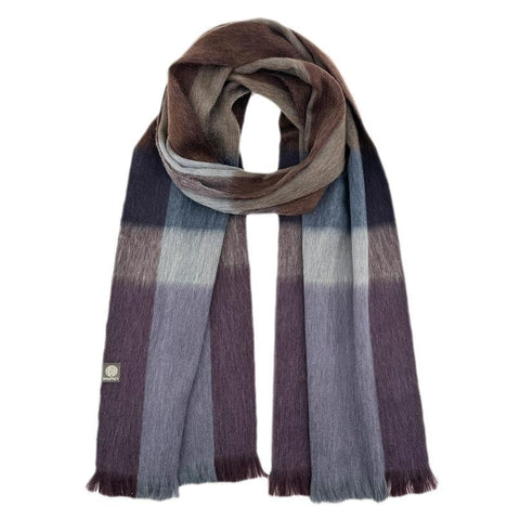 Alpaca Plaid Scarf | Mocha