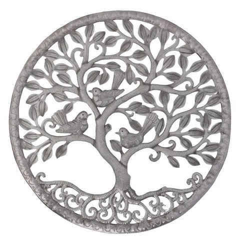 Haitian Metal Art | Tree of Life | 3 Little Birds