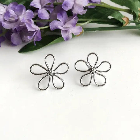 Perennial Post Earrings | Silver