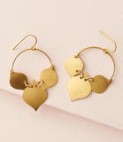 Chameli Leaf Drop Earrings
