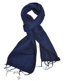 Brushed Woven Scarf | Navy Blue