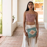 Fringed Wool Crossbody | Flor de Cielo